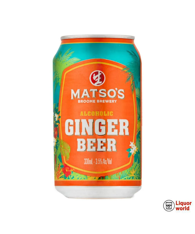 Matsos Alcoholic Ginger Beer Cans 330ml (24 Pack) - Liquorworld