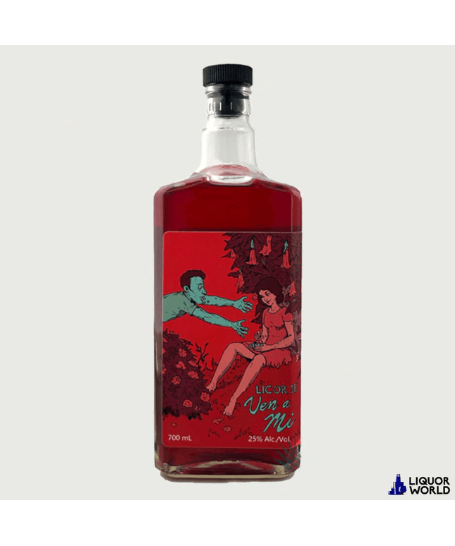 Maxico Místico Liqueur Ven a Mi Hibiscus Elderberry 750mL (Pack of 2 Bottles) - Liquorworld