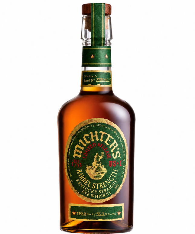 Michter's US 1 Barrel Strength Rye 2025 54.5% Limited Release Kentucky Straight Rye Whiskey 700mL