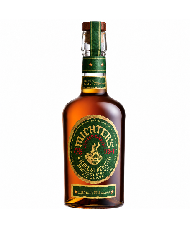 Michter's US 1 Barrel Strength Rye 2025 54.5% Limited Release Kentucky Straight Rye Whiskey 700mL