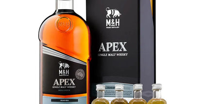 Milk & Honey Apex Dead Sea Cask Strength Single Malt Israeli Whisky 700mL + Tasting Gift Pack 4 x 50mL - Liquorworld