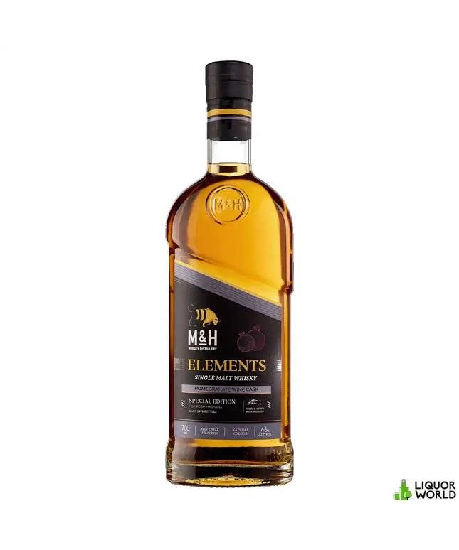 Milk & Honey Elements Pomegranate Wine Cask Single Malt Israeli Whisky 700mL - Liquorworld