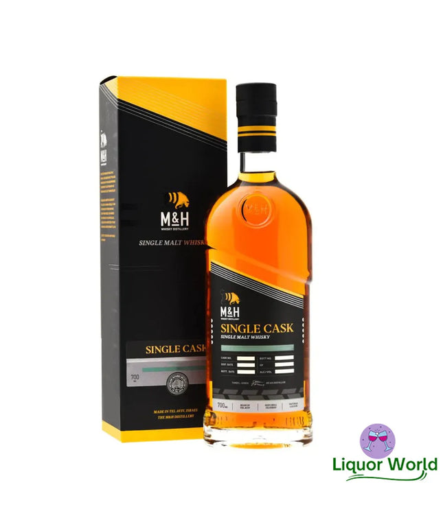 Milk & Honey Single Cask Peated STR Cask Strength Single Malt Israeli Whisky 700mL - Liquorworld