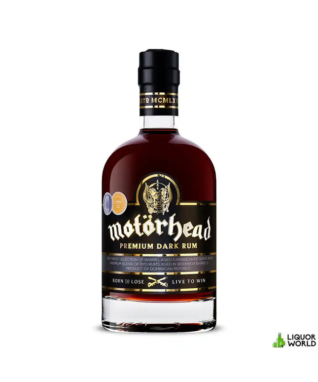 Motorhead Caribbean Premium Dark Rum 700mL - Liquorworld