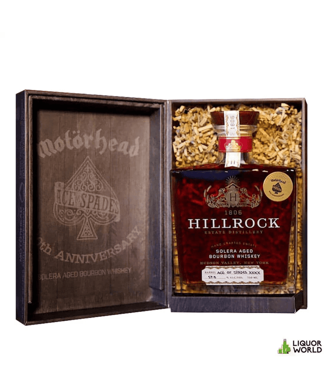 Motorhead x Hillrock Estate Ace of Spades 40th Anniversary Limited Edition Solera Aged Bourbon Whiskey 750mL - Liquorworld