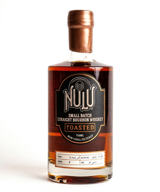 NULU 6 Year Old Toasted Small Batch Straight Bourbon Whiskey 750mL