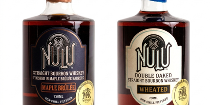 NULU 8 Year Old Single Barrel Bundle Maple Brulee + Double Oaked Wheated Straight Bourbon Whiskey 2 x 750mL