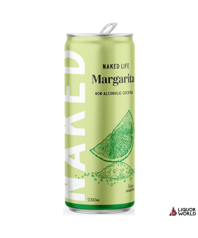Naked Life Margarita Non Alcoholic Cocktail 250ml (24 Pack) - Liquorworld