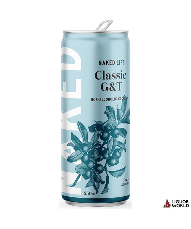 Naked Life Non Alcoholic Classic G&T Cocktail 250ml (24 Pack) - Liquorworld