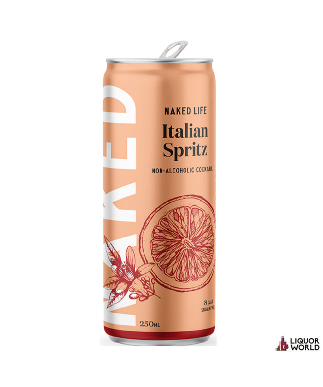 Naked Life Non Alcoholic Cocktail Italian Spritz 250ml (24 Pack) - Liquorworld