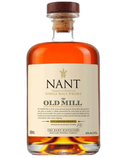 Nant Single Malt Old Mill Reserve Tasmanian Highland Whisky 500ML