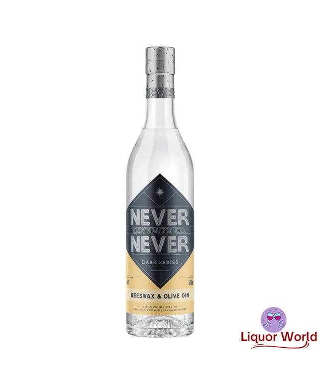 Never Never Distilling Co Dark Series Beeswax & Olive Gin 500ml - Liquorworld