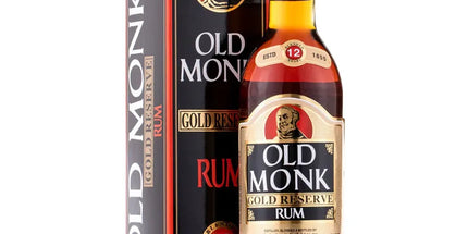 Old Monk 12 Year Old Gold Reserve Indian Rum 750mL - Liquorworld
