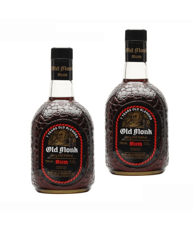 Old Monk 7 Year Old Rum 700mL – 2 Bottle Combo