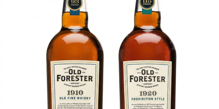 Old Forester 1910 Old Fine Whisky + 1920  Prohibition Style Kentucky Straight Bourbon Whiskey 2 x 750mL