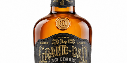Old Grand Dad 7 Year Old Single Barrel 114 Proof Barrel Strength Kentucky Straight Bourbon Whiskey 750mL