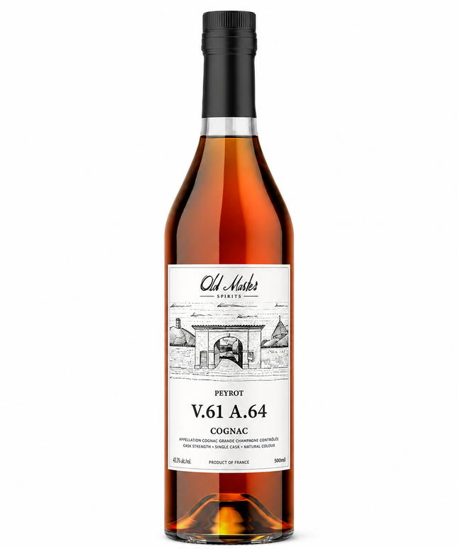 Old Master Spirits Peyrot 64 Year Old 1961 Grande Champagne Cask Strength Cognac 500mL