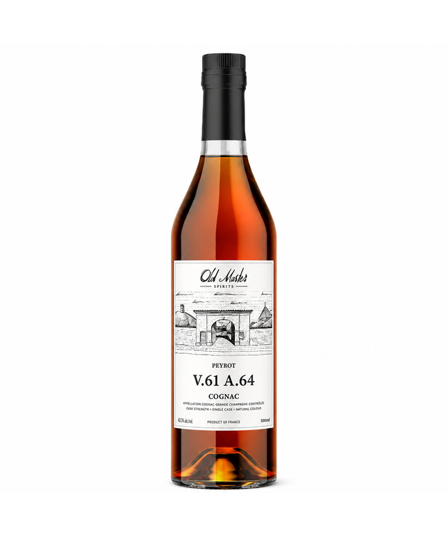 Old Master Spirits Peyrot 64 Year Old 1961 Grande Champagne Cask Strength Cognac 500mL
