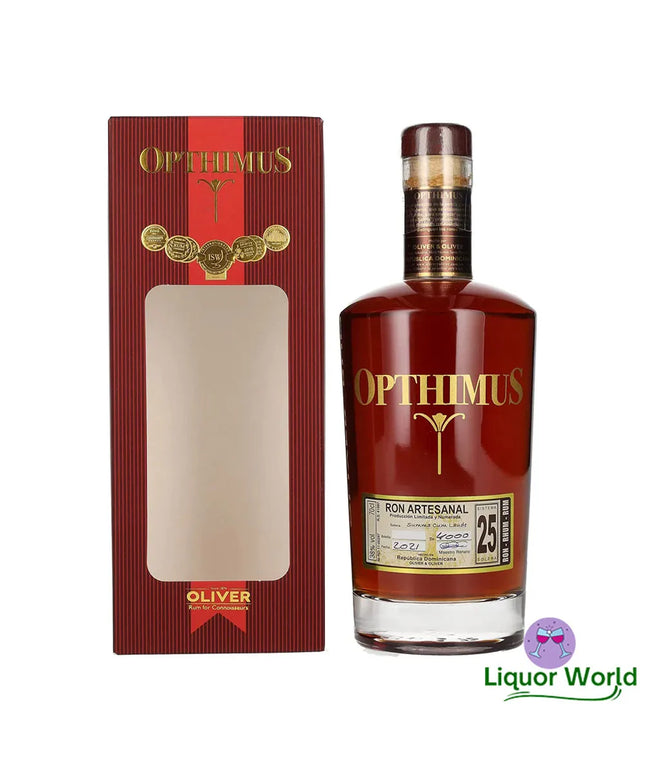 Opthimus 25 Year Old Solera Sistema Dominican Republic Rum 700mL - Liquorworld