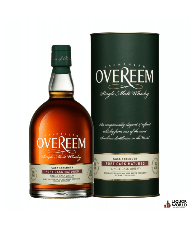 Overeem Port Cask Matured Cask Strength Single Malt Australian Whisky 700ml - Liquorworld