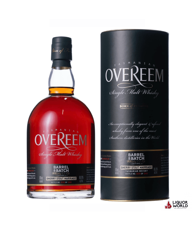 Overeem Sherry Stout Marriage Edition 1 Tasmanian Single Malt Whisky 700ml - Liquorworld
