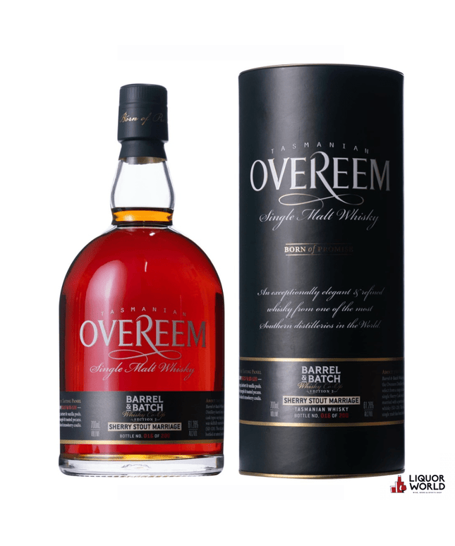 Overeem Sherry Stout Marriage Edition 2 Tasmanian Single Malt Whisky 700ml - Liquorworld