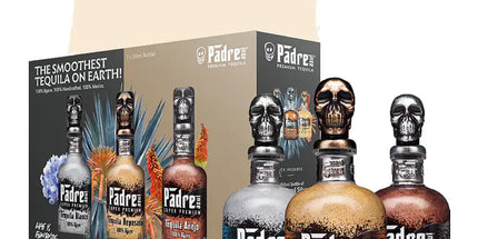 Padre Azul Super Premium Tequila Trio Tasting Set Blanco, Reposado & Anejo 3 x 50mL - Liquorworld