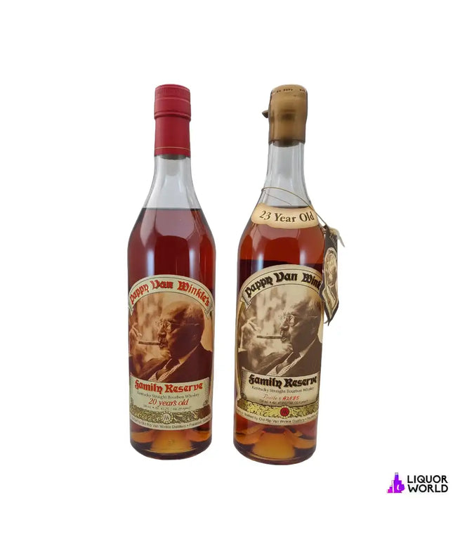 Pappy Van Winkle Family Reserve 23 & 20 Year Old Signed by Julian Van Winkle Bourbon Whisky 750ml