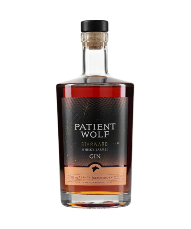 Patient Wolf Starward Whisky Barrel Gin 700ml - Liquorworld