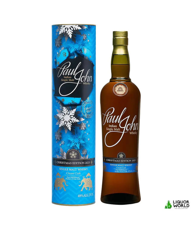 Paul John Christmas Edition 2025 Cream Sherry Cask Single Malt Indian Whisky 700mL