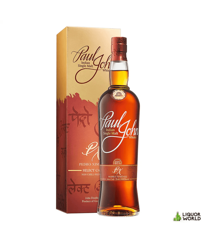Paul John Select Cask PX Pedro Ximenez Single Malt Indian Whisky 700mL - Liquorworld