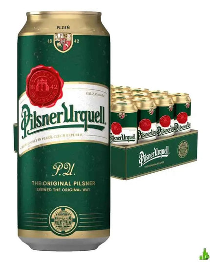 Pilsner Urquell Imported Beer Case 24 x 500mL Cans