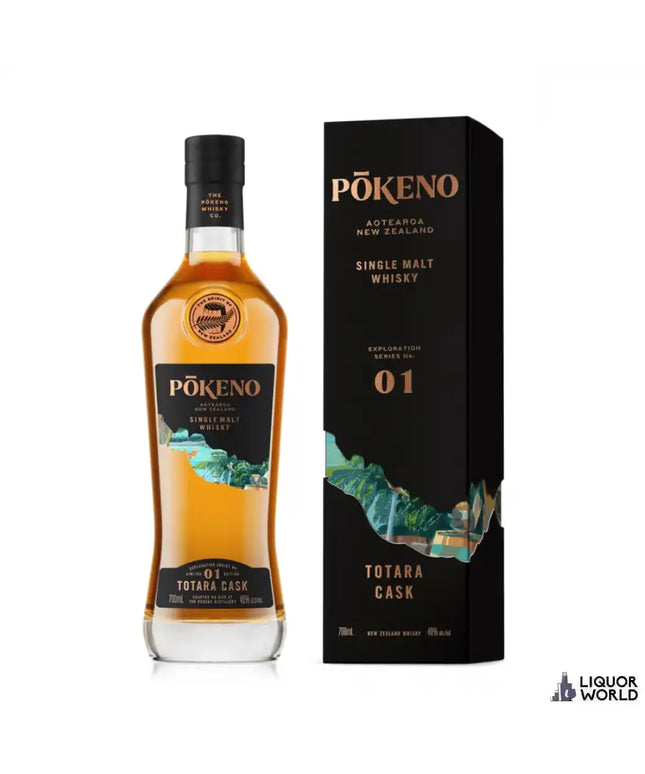 P?keno Distillery Totara Barrel New Zealand Single Malt Whisky 700ml - Liquorworld
