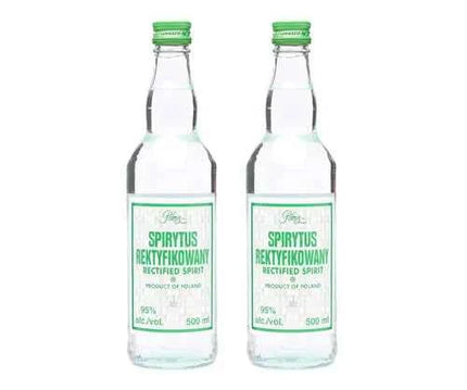 Polmos Spirytus Rektykiowany (Rectified Spirit) Polish Vodka (500ml) - 2 Bottles