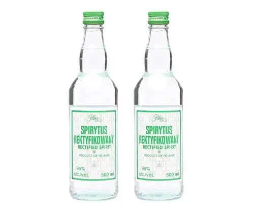 Polmos Spirytus Rektykiowany (Rectified Spirit) Polish Vodka (500ml) - 2 Bottles