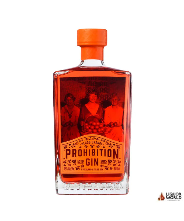 Prohibition Liquor Co Blood Orange Gin 500ml - Liquorworld