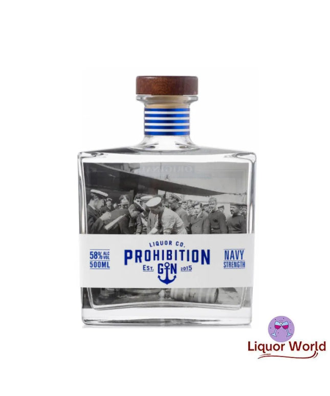 Prohibition Navy Strength Gin 500ml - Liquorworld