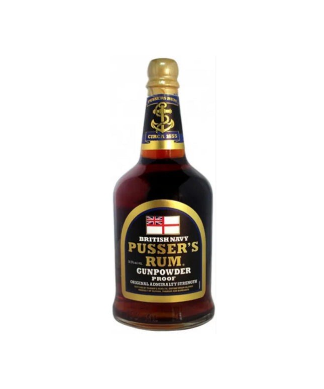 Pussers British Navy Gunpowder Proof Rum 700ml - Liquorworld