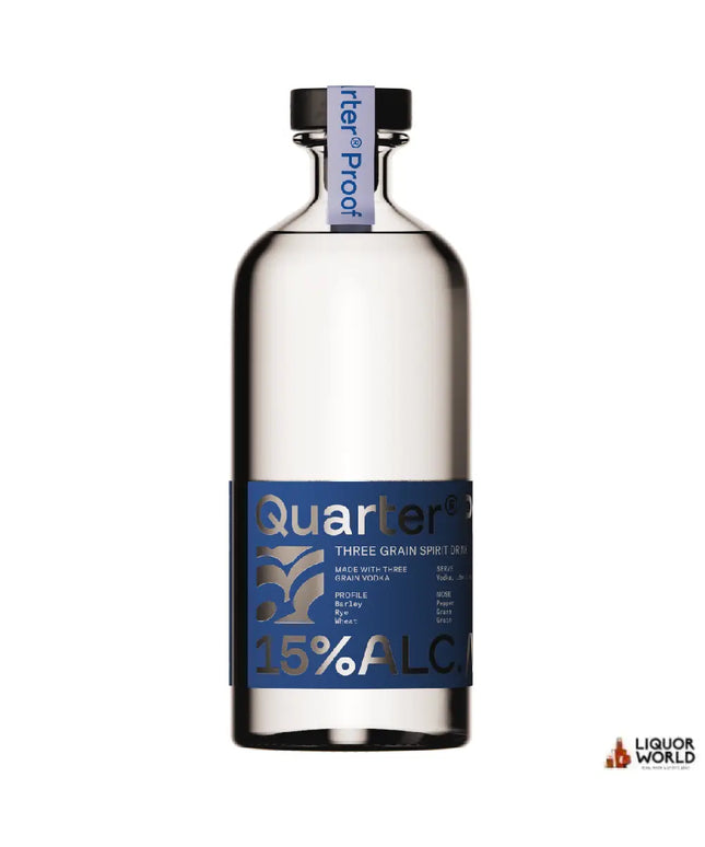 Quarter Proof Three Grain Vodka Spirit Drink 700ml - Liquorworld