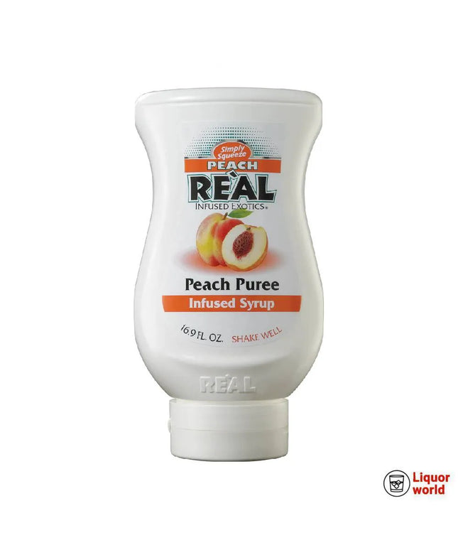Real Peach Puree Syrup 500ml - Liquorworld