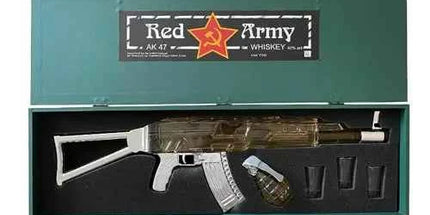 Red Army AK-47 Whiskey with Grenade & 3 Shot Glasses 700mL
