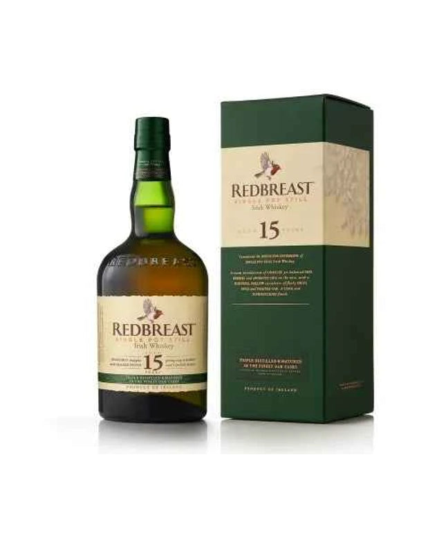 Redbreast 15 Year Old Single Pot Still Irish Whiskey 700ml