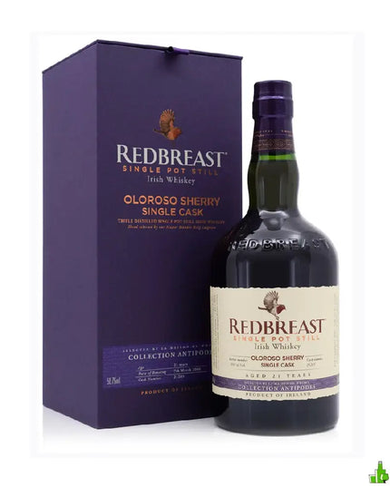 Redbreast 21 Year Old (Damaged Box) Antipodes 2000 First Fill Oloroso Sherry Cask Strength Irish Whiskey 700mL - Liquorworld