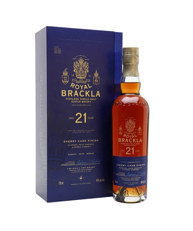 Royal Brackla 21 Year Old Sherry Cask Finish Single Malt Scotch Whisky 700mL - Liquorworld