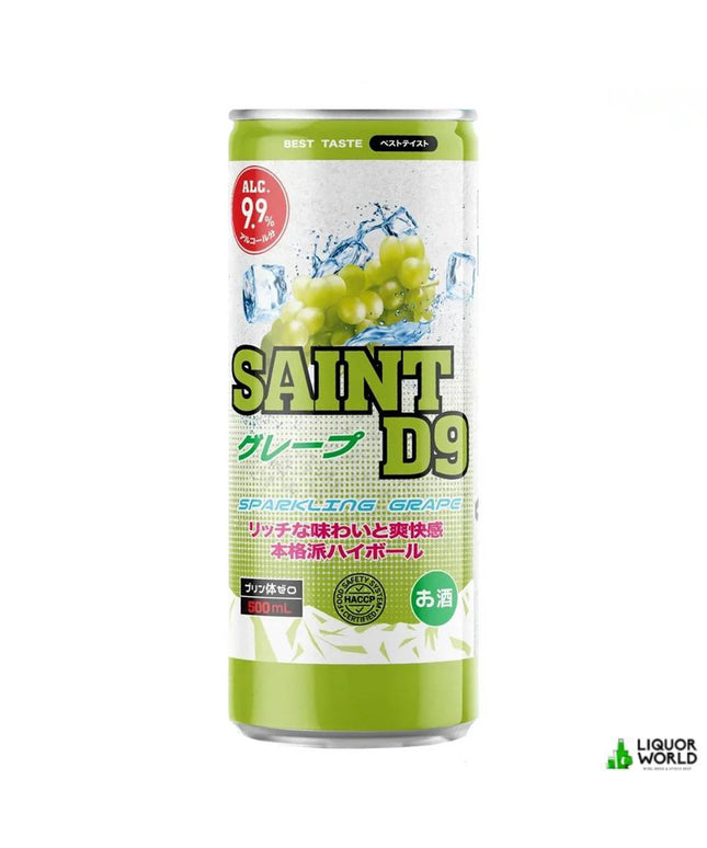 Saint D9 Double Sparkling Grape 9.9% 24 x 500mL Cans - Liquorworld