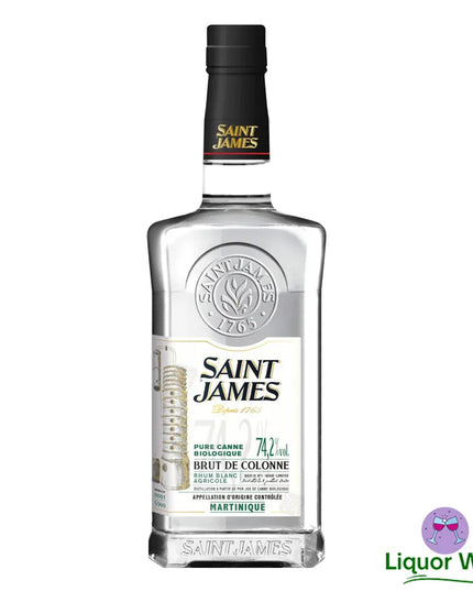 Saint James Brut de Colonne Pure Canne Biologique 74.2% Sugar Cane Rum 700mL