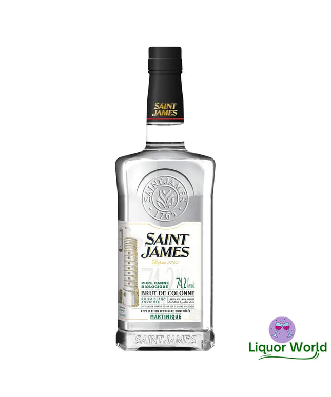Saint James Brut de Colonne Pure Canne Biologique 74.2% Sugar Cane Rum 700mL