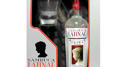 Sambuca Latinae Extra Liqueur + 1 Glass Pack 750mL - Liquorworld