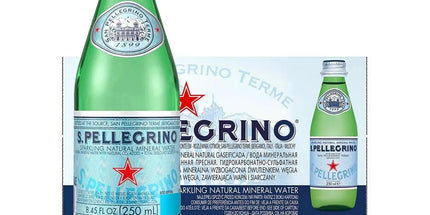 San Pellegrino Sparkling Natural Mineral Water 24 x 250mL Glass Bottles - Liquorworld