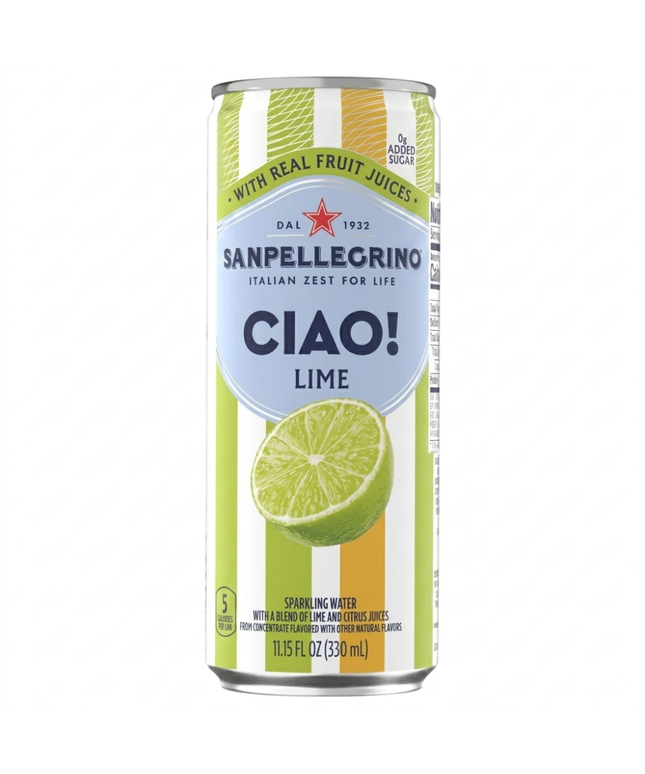 San Pellegrino Ciao Lime 330ml X 4 Pack